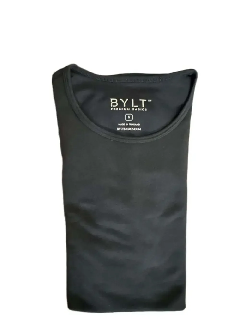 BYLT Premium Basics Men's Short Sleeve Crew Neck T-Shirt Black Size Small